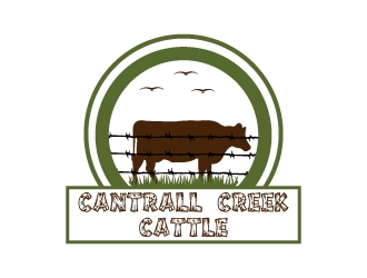 Cantrall Creek Cattle logo design by cybil