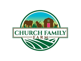 Church Family Farm logo design by AxeDesign