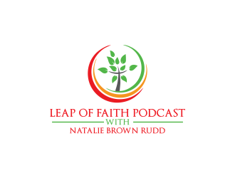Leap of Faith Podcast with Natalie Brown Rudd logo design by Greenlight
