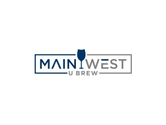 Main West U Brew  logo design by bricton
