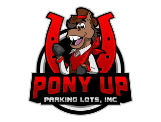 Pony Up Parking Lots, Inc logo design by jm77788