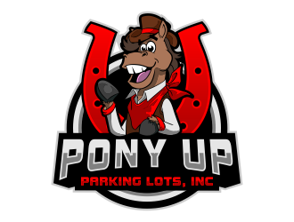 Pony Up Parking Lots, Inc logo design by jm77788