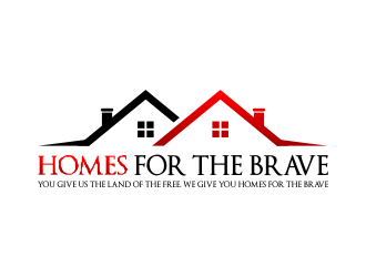 Blackjack Gives Back: Homes For The Brave logo design by done