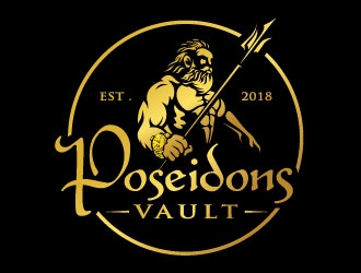 Poseidons Vault logo design by REDCROW