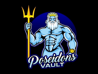 Poseidons Vault logo design by DreamLogoDesign