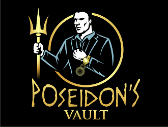 Poseidons Vault logo design by haze