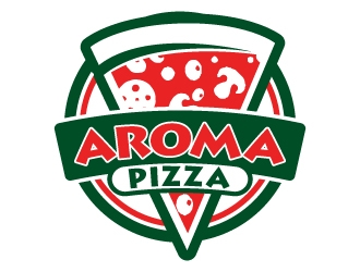 Aroma Pizza logo design by jaize
