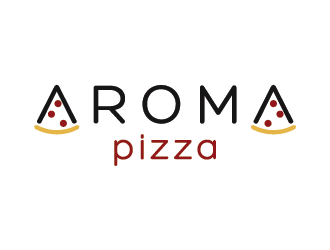 Aroma Pizza logo design by VissartMedia