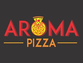 Aroma Pizza logo design by crearts