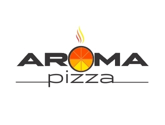 Aroma Pizza logo design by crearts