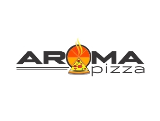 Aroma Pizza logo design by crearts