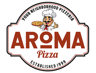 Aroma Pizza logo design by Optimus