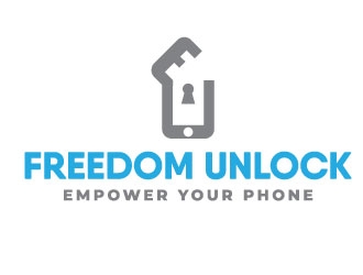 Freedom Unlocked logo design by d1ckhauz