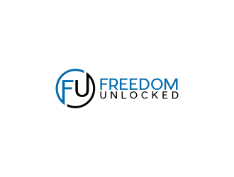 Freedom Unlocked logo design by ubai popi