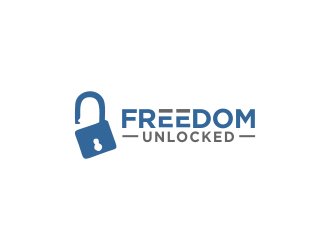 Freedom Unlocked logo design by akhi