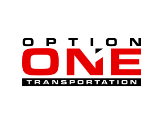 Option One Transportation  logo design by maseru