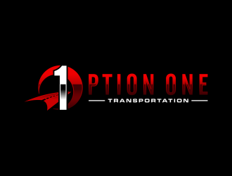 Option One Transportation  logo design by bluevirusee