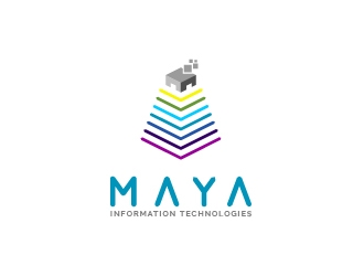 Maya Information Technologies logo design by Mbelgedez