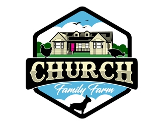 Church Family Farm logo design by DreamLogoDesign