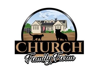 Church Family Farm logo design by DreamLogoDesign