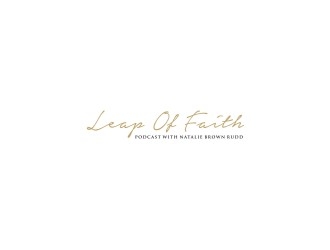 Leap of Faith Podcast with Natalie Brown Rudd logo design by bricton