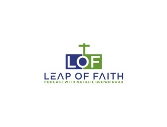 Leap of Faith Podcast with Natalie Brown Rudd logo design by bricton