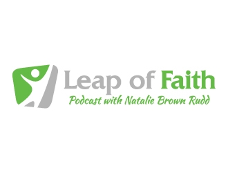 Leap of Faith Podcast with Natalie Brown Rudd logo design by akilis13