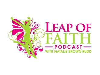 Leap of Faith Podcast with Natalie Brown Rudd logo design by KDesigns