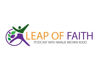 Leap of Faith Podcast with Natalie Brown Rudd logo design by Suvendu