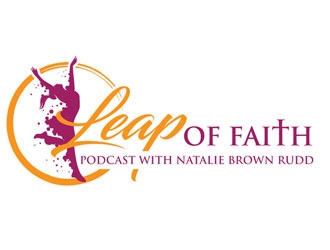Leap of Faith Podcast with Natalie Brown Rudd logo design by shere