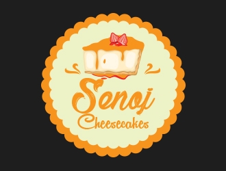 Senoj Cheesecakes logo design by heba