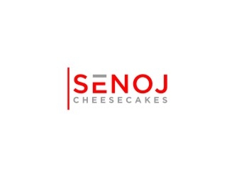 Senoj Cheesecakes logo design by bricton