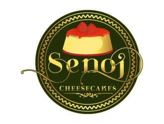 Senoj Cheesecakes logo design by AYATA