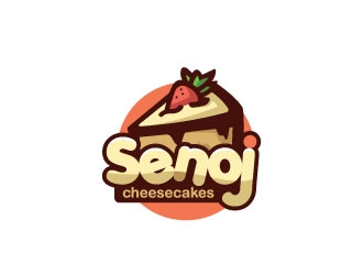 Senoj Cheesecakes logo design by Remok