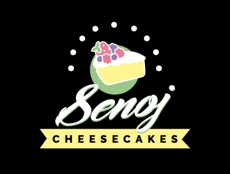 Senoj Cheesecakes logo design by nemu
