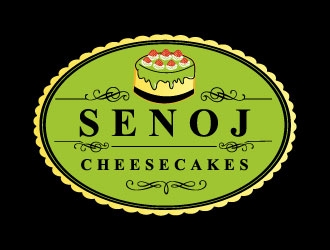 Senoj Cheesecakes logo design by Suvendu