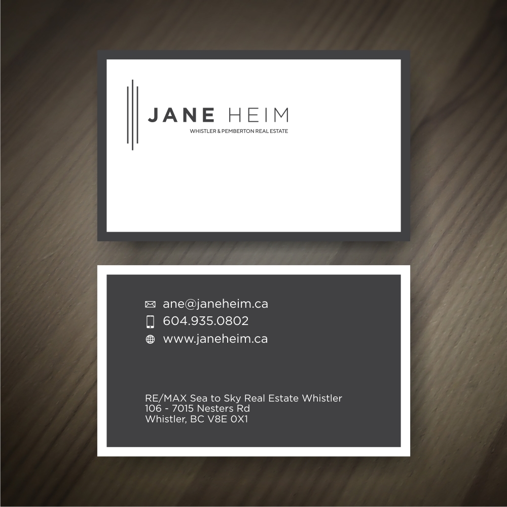 Jane Heim - Whistler & Pemberton Real Estate logo design by GemahRipah