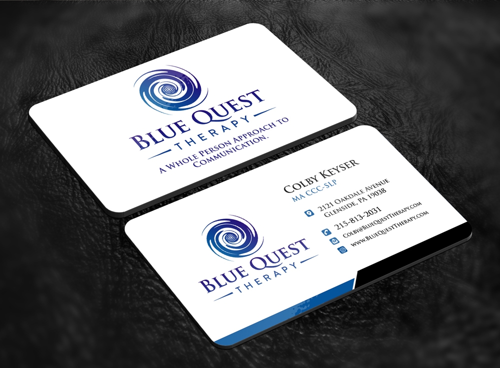 Blue Quest Therapy  logo design by abss