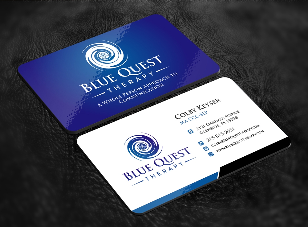 Blue Quest Therapy  logo design by abss