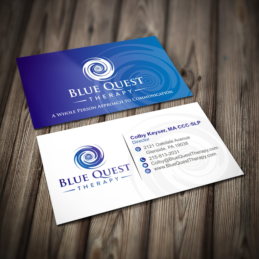 Blue Quest Therapy  logo design by Kindo
