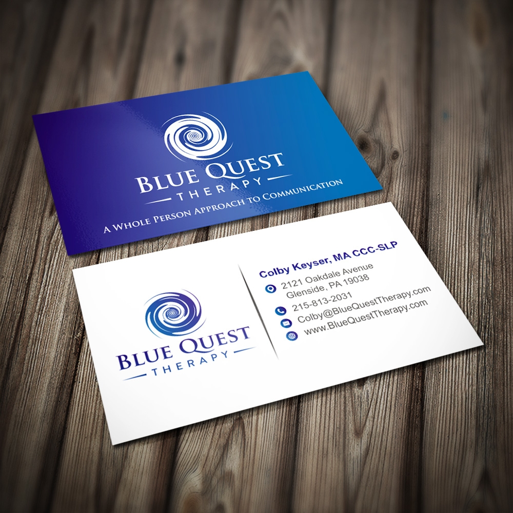 Blue Quest Therapy  logo design by Kindo