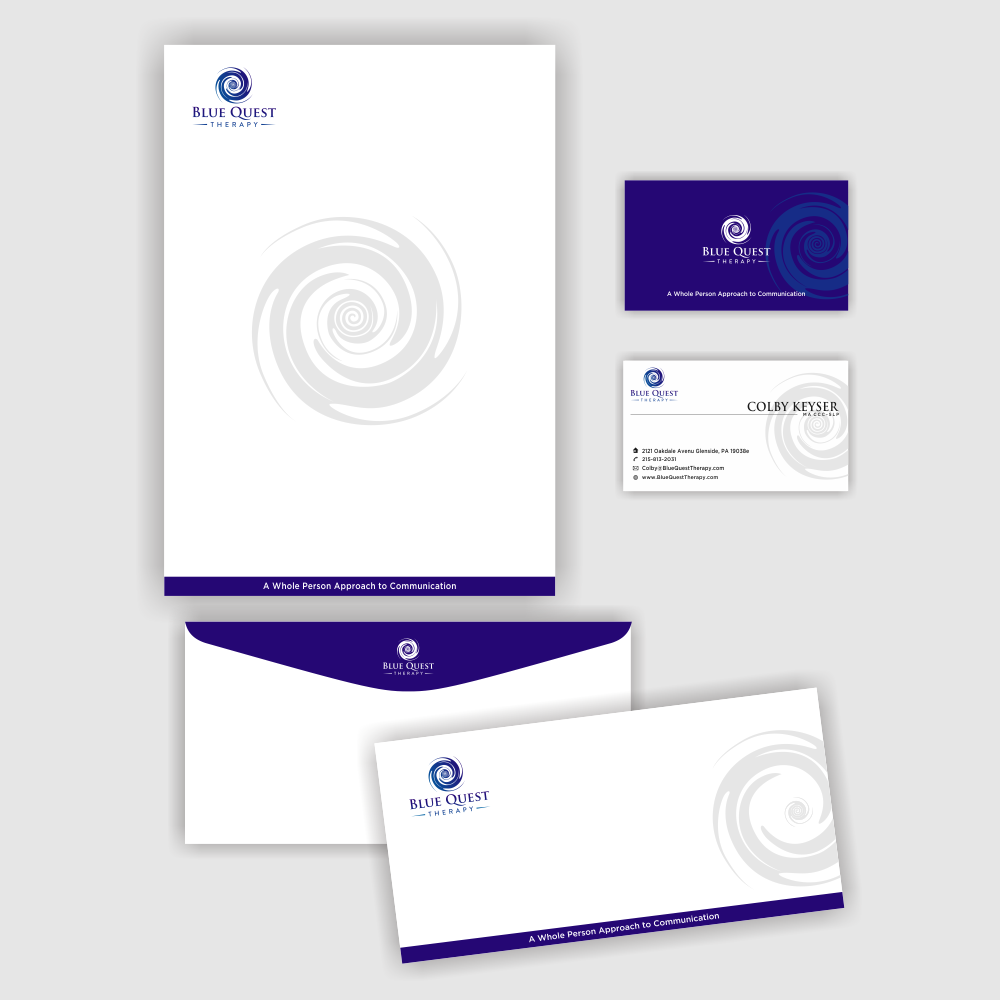 Blue Quest Therapy  logo design by afra_art