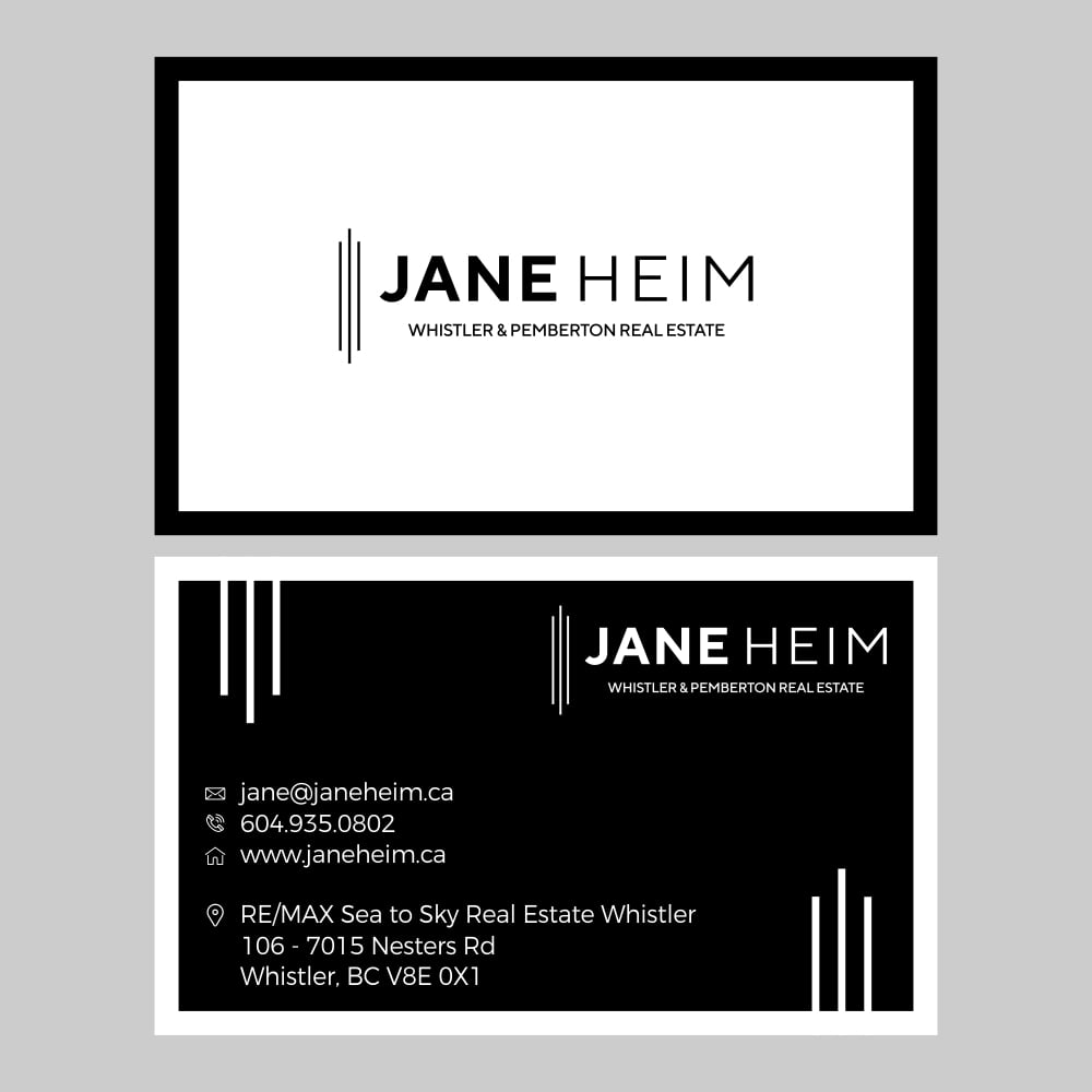 Jane Heim - Whistler & Pemberton Real Estate logo design by CreativeKiller
