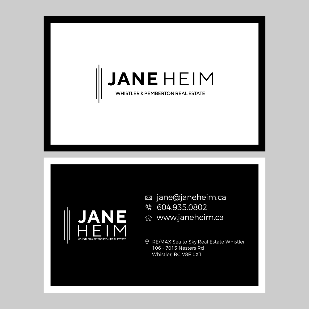 Jane Heim - Whistler & Pemberton Real Estate logo design by CreativeKiller