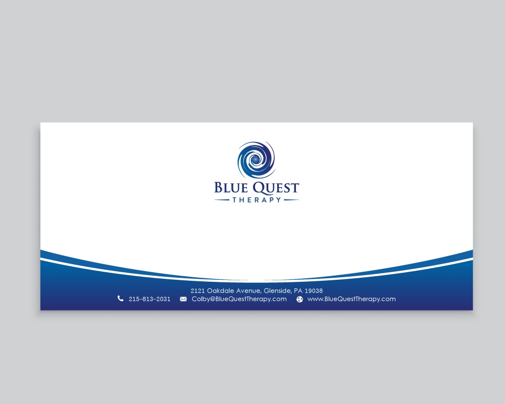 Blue Quest Therapy  logo design by Boomstudioz