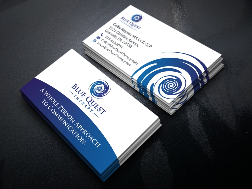 Blue Quest Therapy  logo design by akilis13