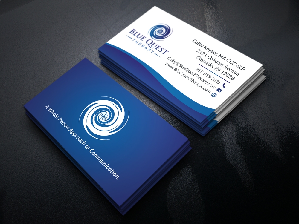 Blue Quest Therapy  logo design by akilis13