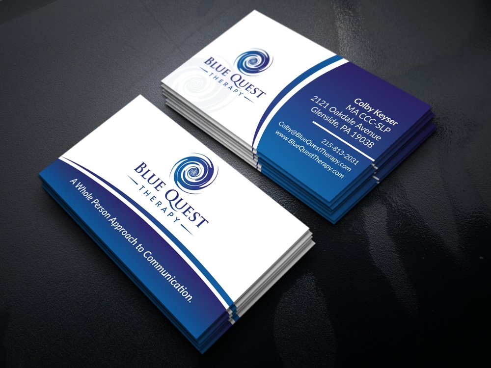 Blue Quest Therapy  logo design by akilis13
