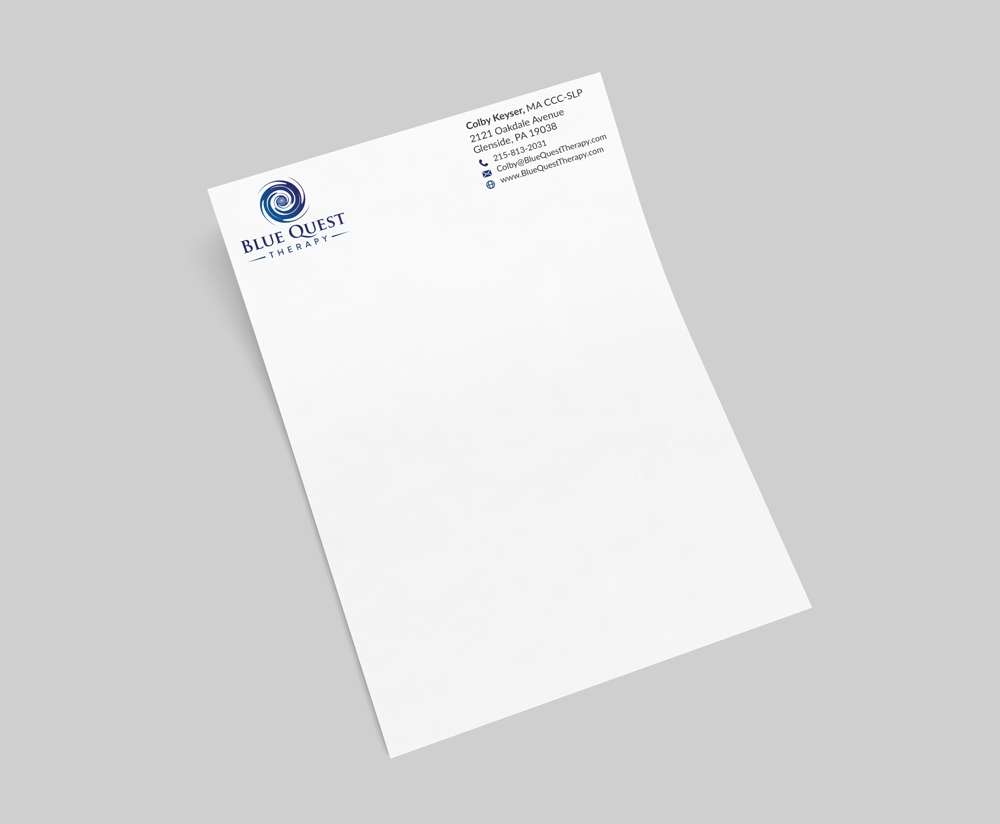 Blue Quest Therapy  logo design by akilis13