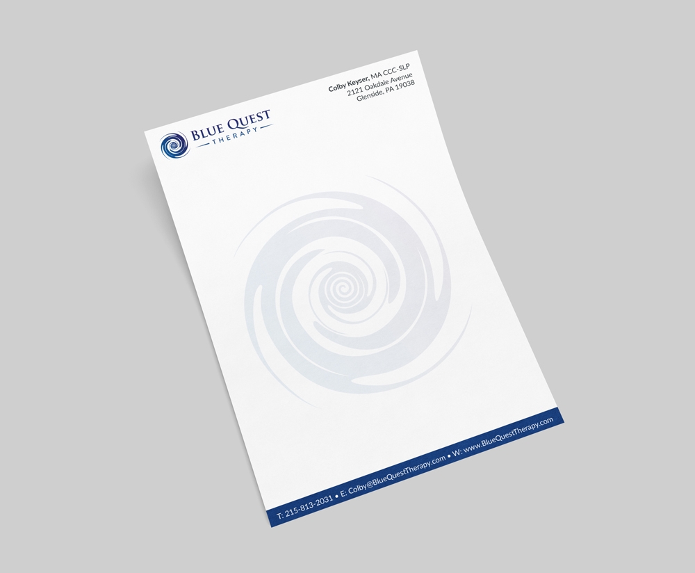 Blue Quest Therapy  logo design by akilis13